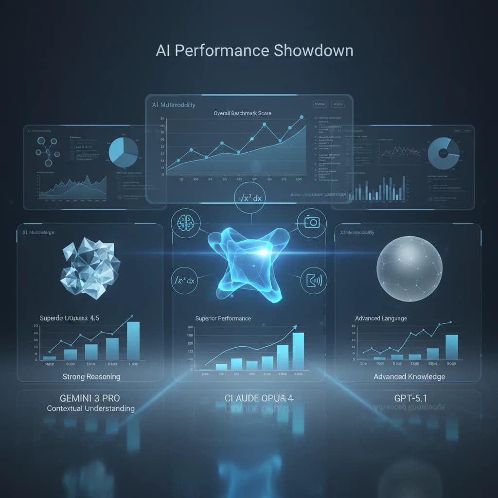 Desempenho do Gemini 3 Pro em comparação com concorrentes