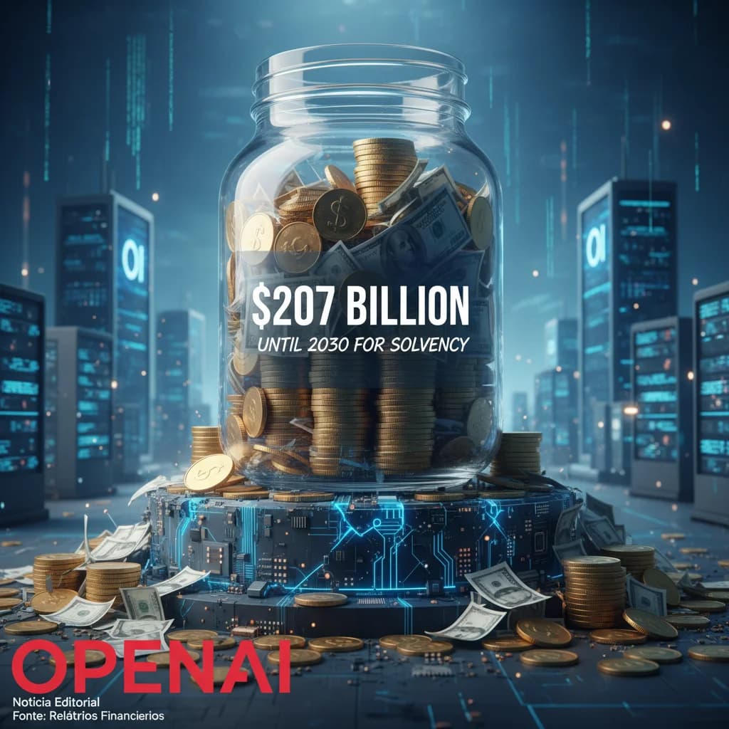 OpenAI precisa de $207 bilhões até 2030 para se manter solvente