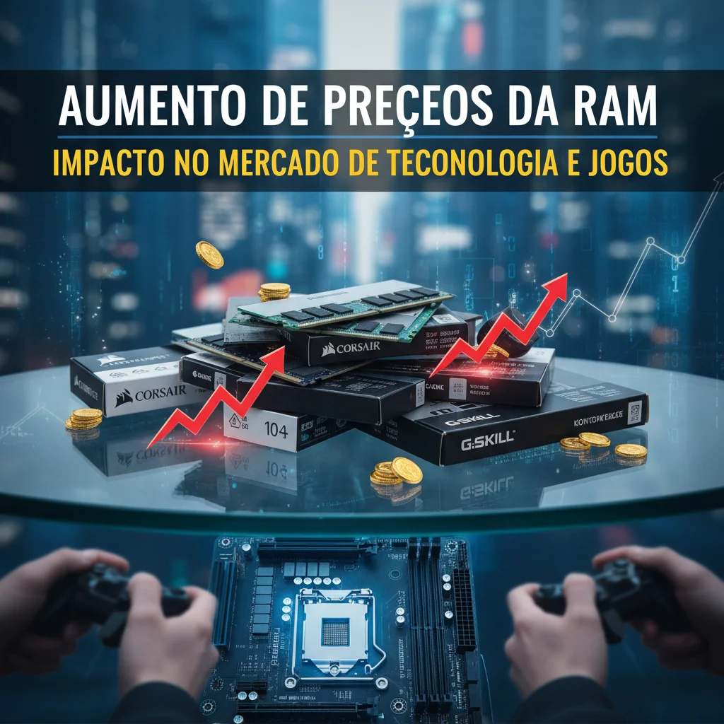 Aumento de preços da RAM: impacto no mercado de tecnologia e jogos