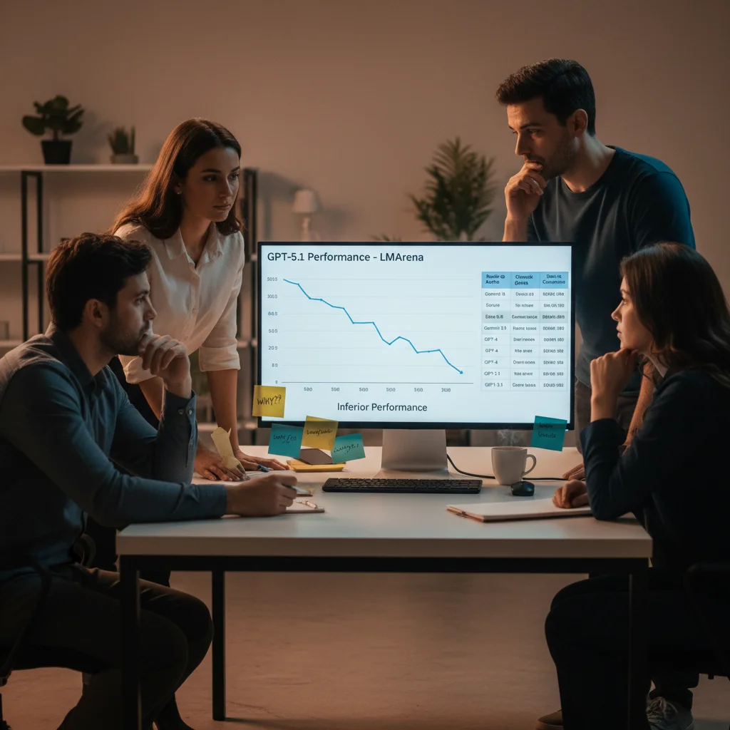 Desempenho do GPT-5.1 em queda no LMArena: Análise e Implicações