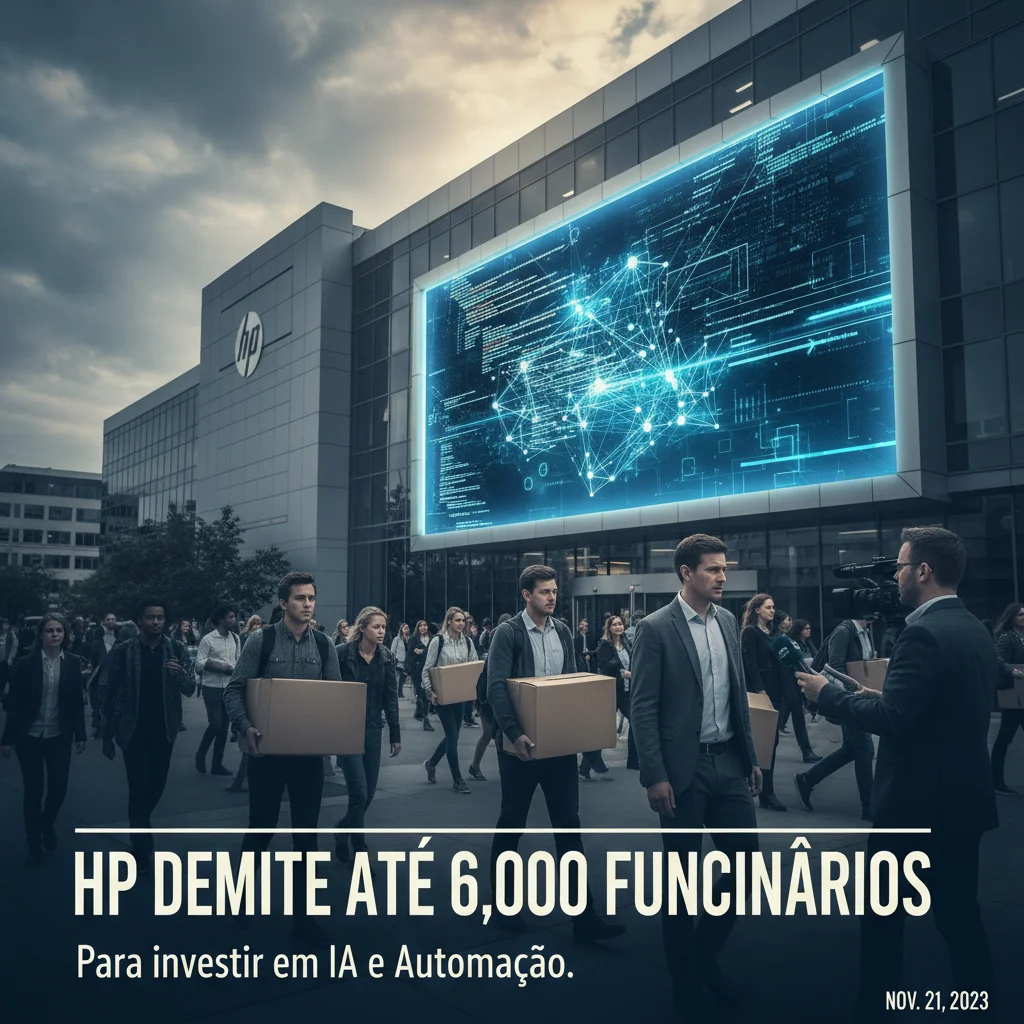 HP demite até 6.000 funcionários para investir em IA e automação
